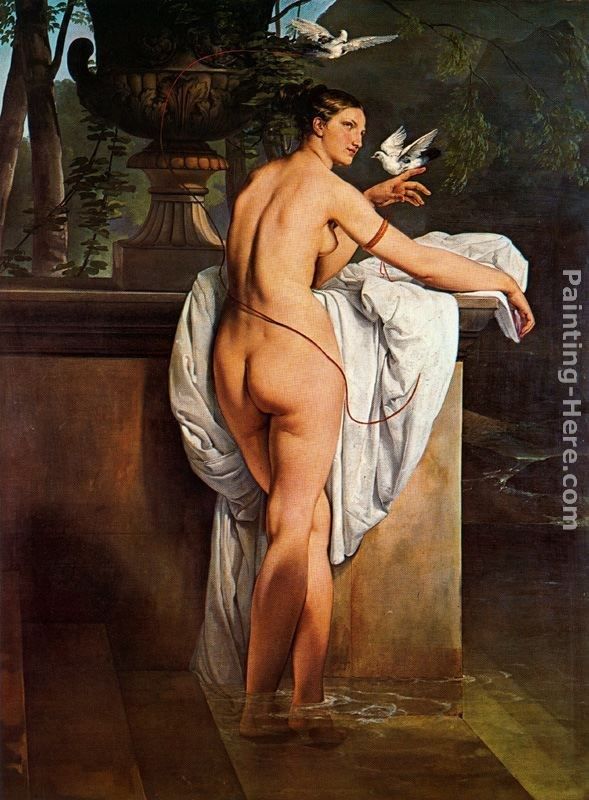 Francesco Hayez Venus Playing with Two Doves (Portrait of the Ballerina Carlotta Chabert)